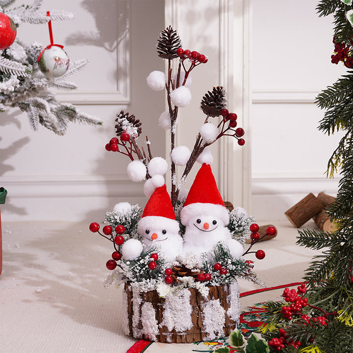 🎄New Christmas Decorations❄️Snowman Santa Claus Doll Ornament