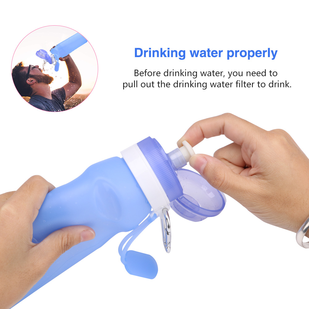 [BUY 2 GET FREE SHIPPING] Portable Collapsible Silicone Water Bottle