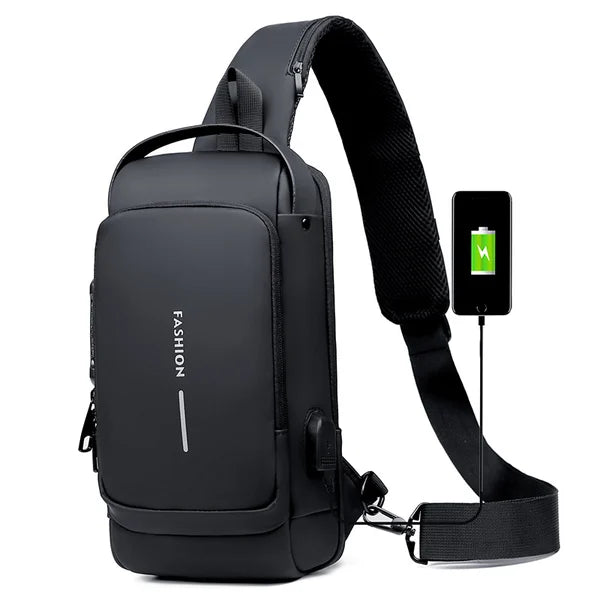 (🔥Father's Day Hot Sale-Save 50%OFF)-USB Charging Sport Sling Anti-theft Shoulder Bag(Great Gift🎁)-BUY 2 GET FREE SHIPPING
