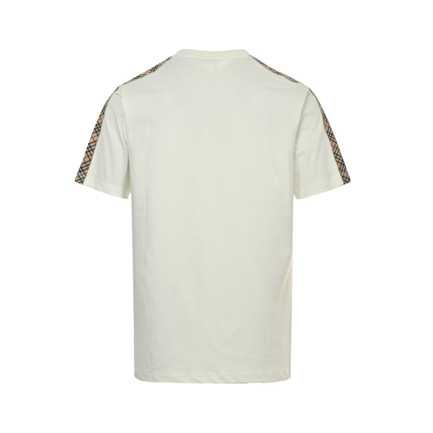 Burberry 25ss warhorse embroidered shoulder plaid ribbon short sleeve