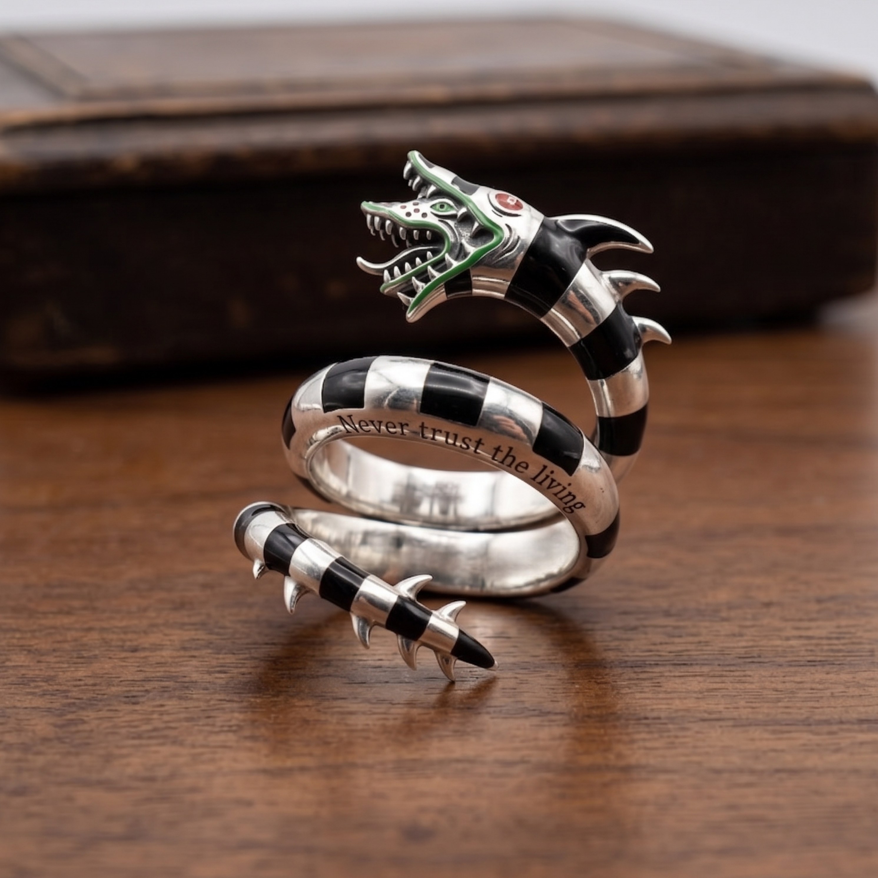 Beetlejuice Sandworm Ring