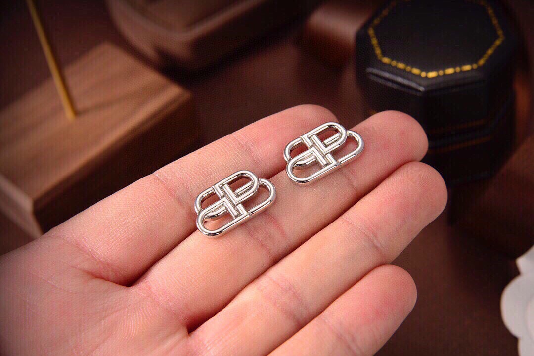 Balenciaga BB Stud Earrings