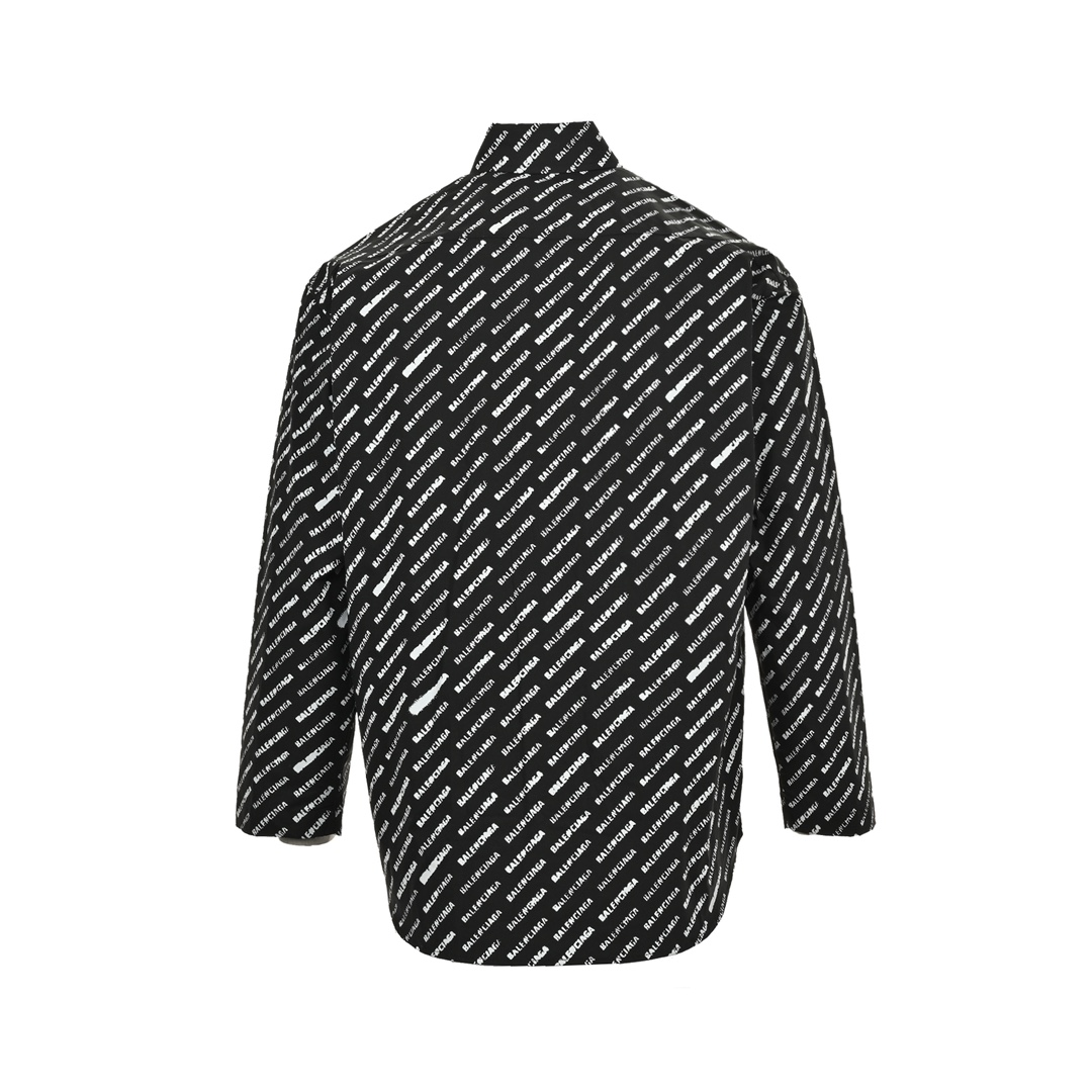 Balenciaga 24ss all-over lettering shirt