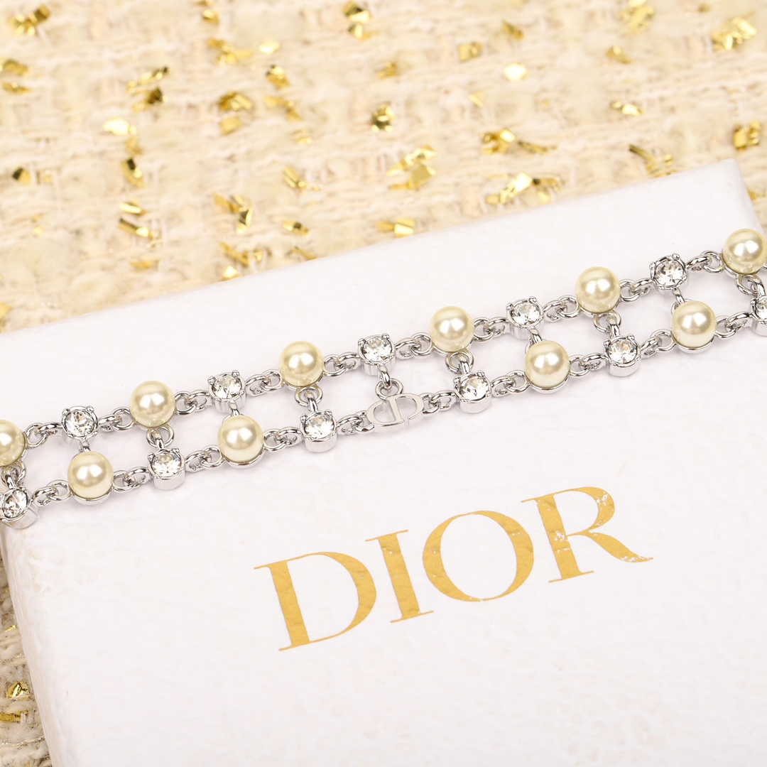 Dior Double Bead Diamond Bracelet