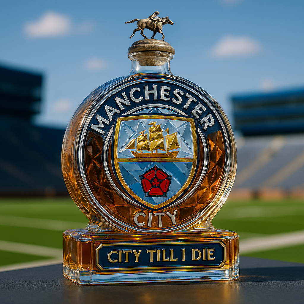 Manchester City Whiskey Bottle