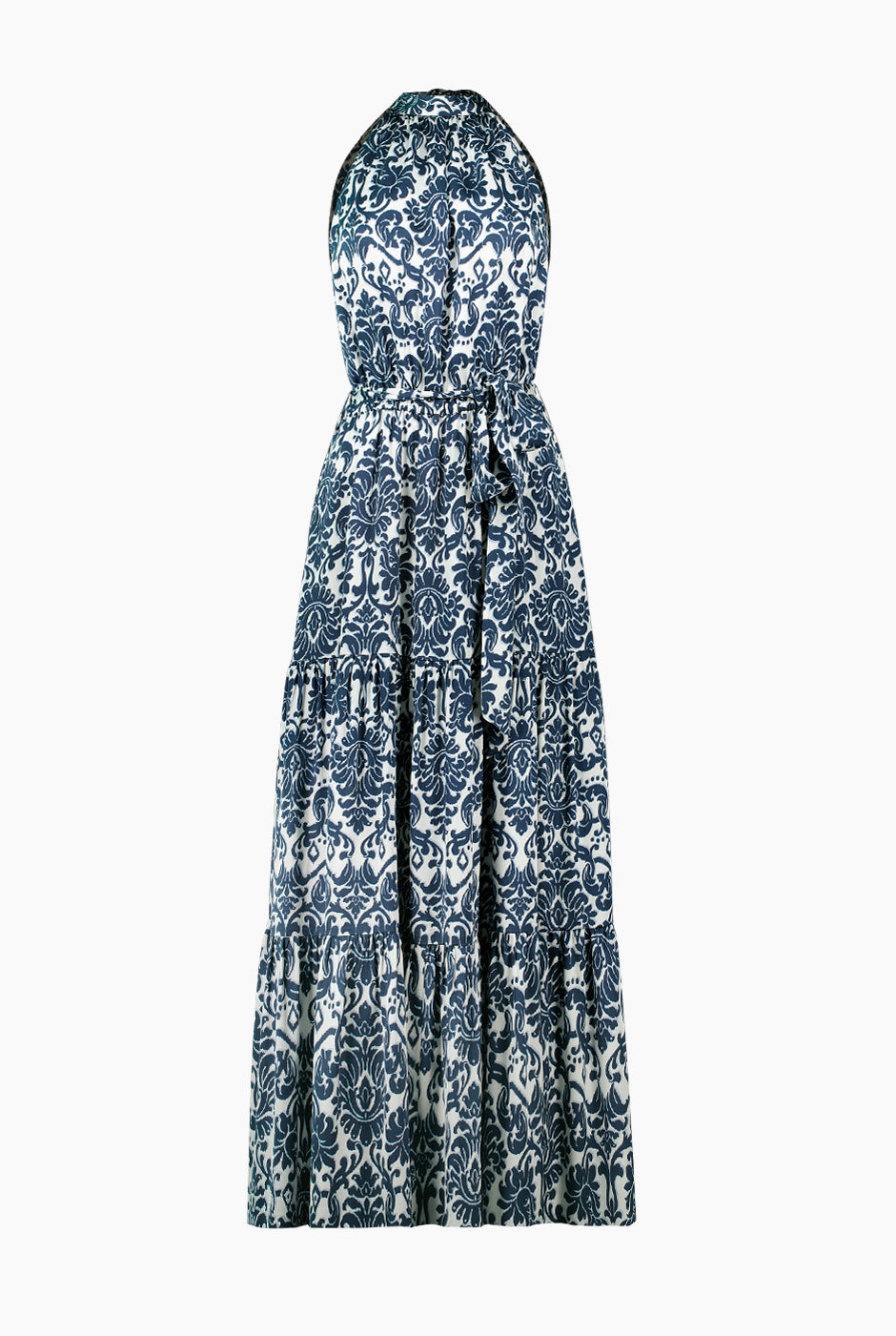 Maxi vestido estampado sin mangas