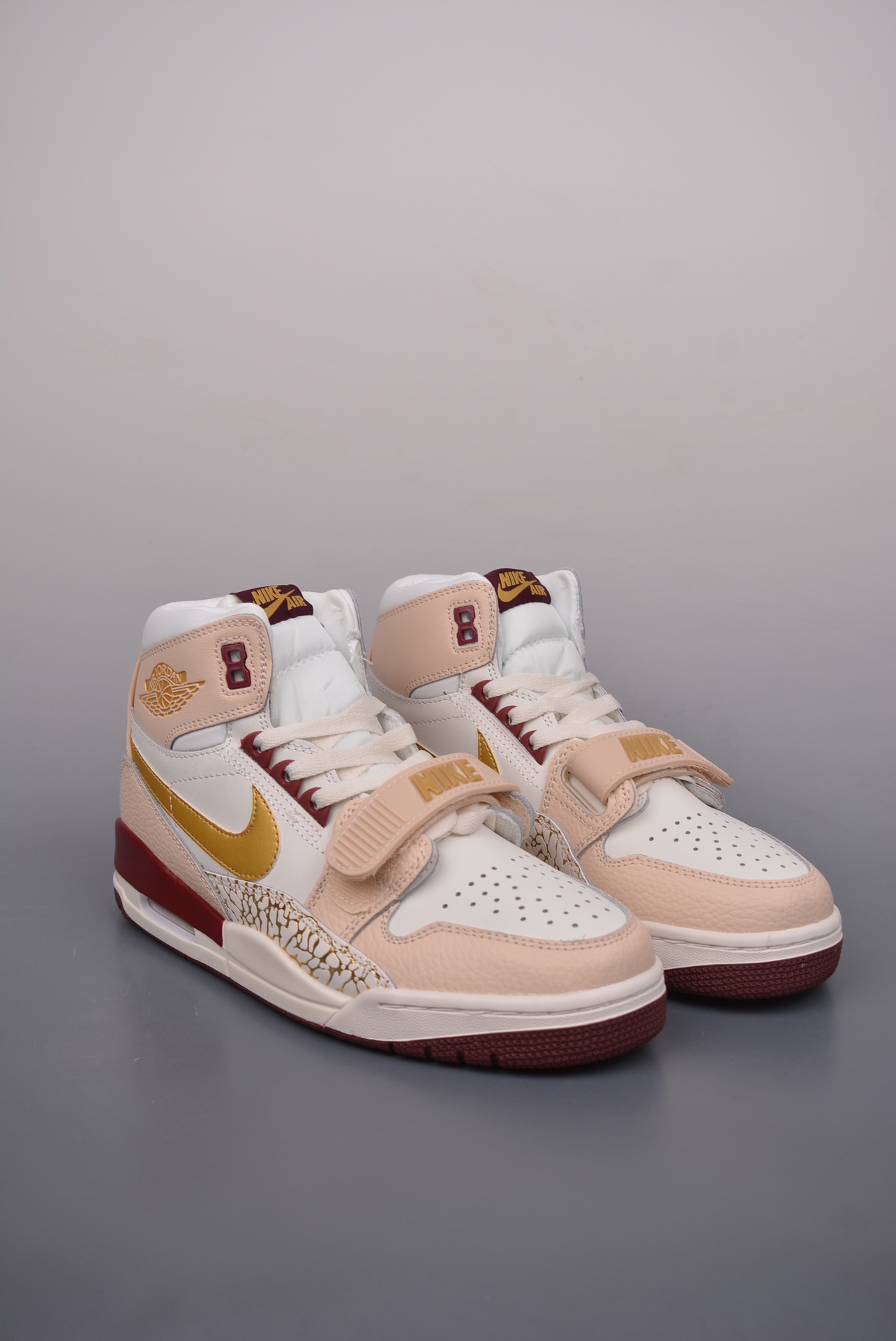 Nike Air Jordan Legacy 312 High Beige Wine Red Gold