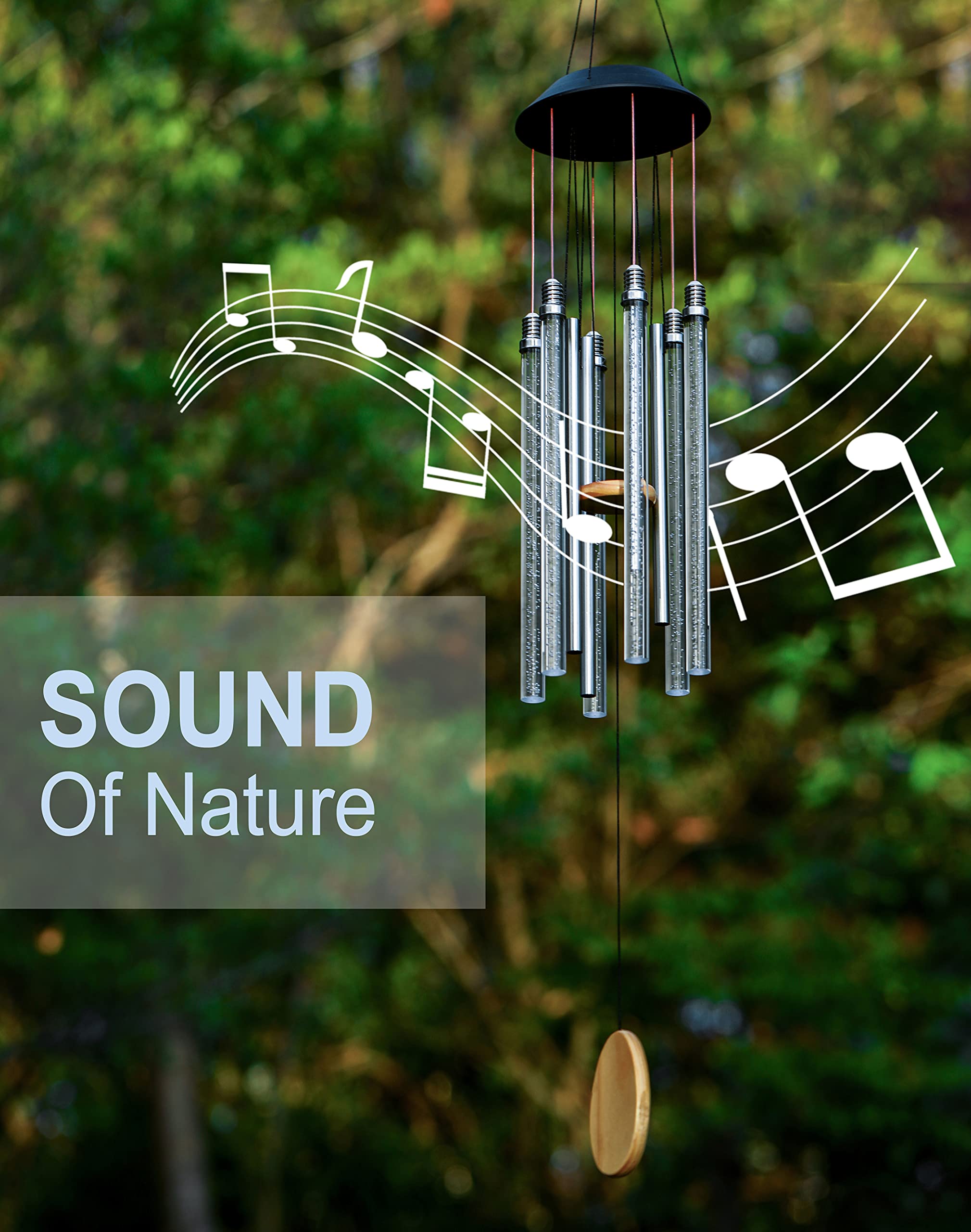🔥ON SALE - 50% OFF🔥Solar Wind Chimes 6 Color‑Changing LED Bars (37