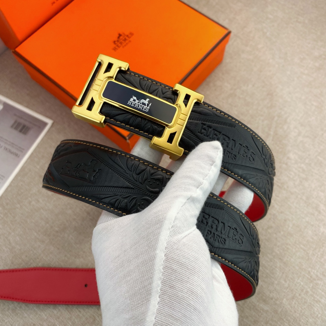 Hermès Special Leather Belt Series Width 3.8CM
