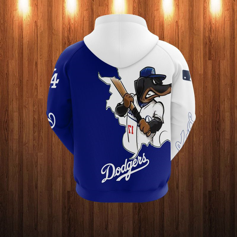 LOS ANGELES DODGERS HOODIES 3D MASCOT DESIGN