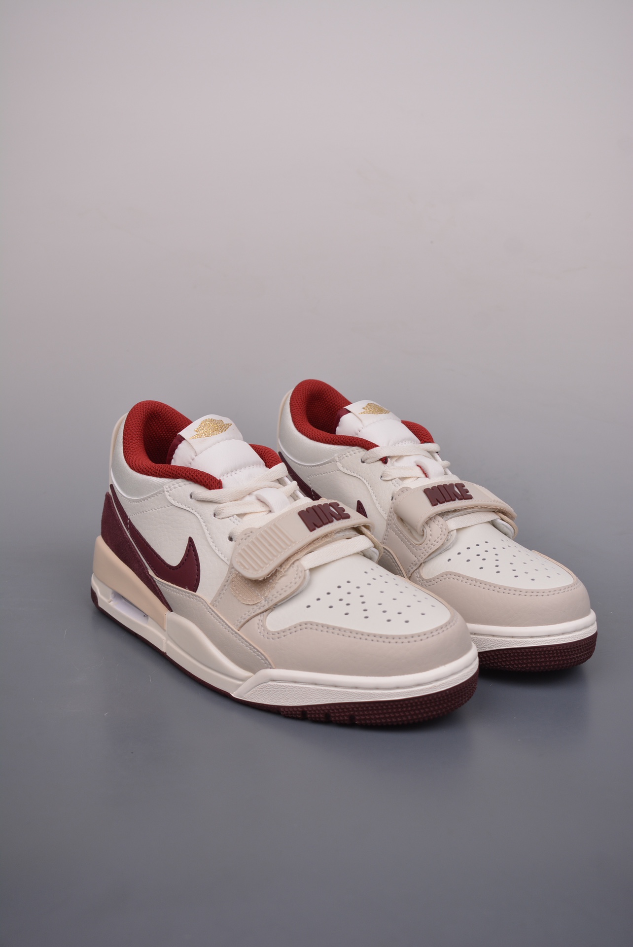 Nike Air Jordan Legacy 312 Low Off-White Burgundy  and Gold IB4712-161