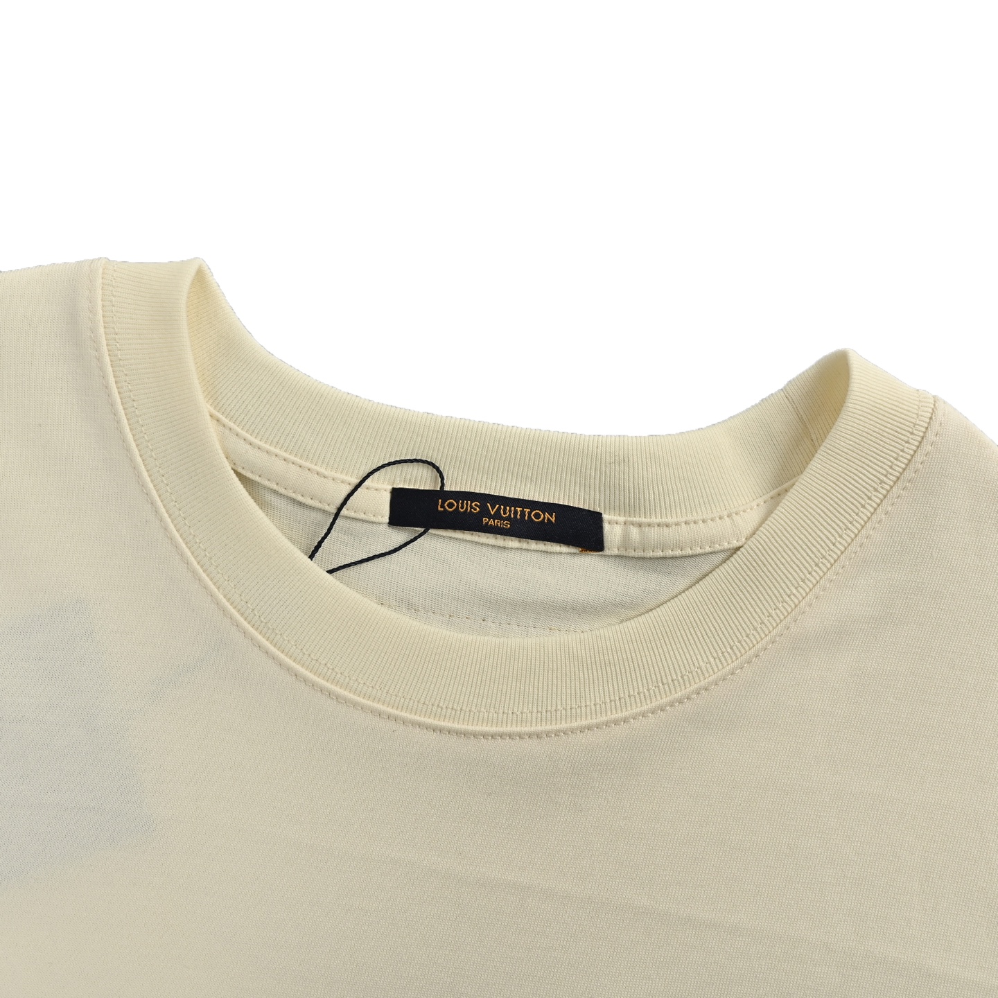 Louis Vuitton 25ss leather pocket badge short sleeve