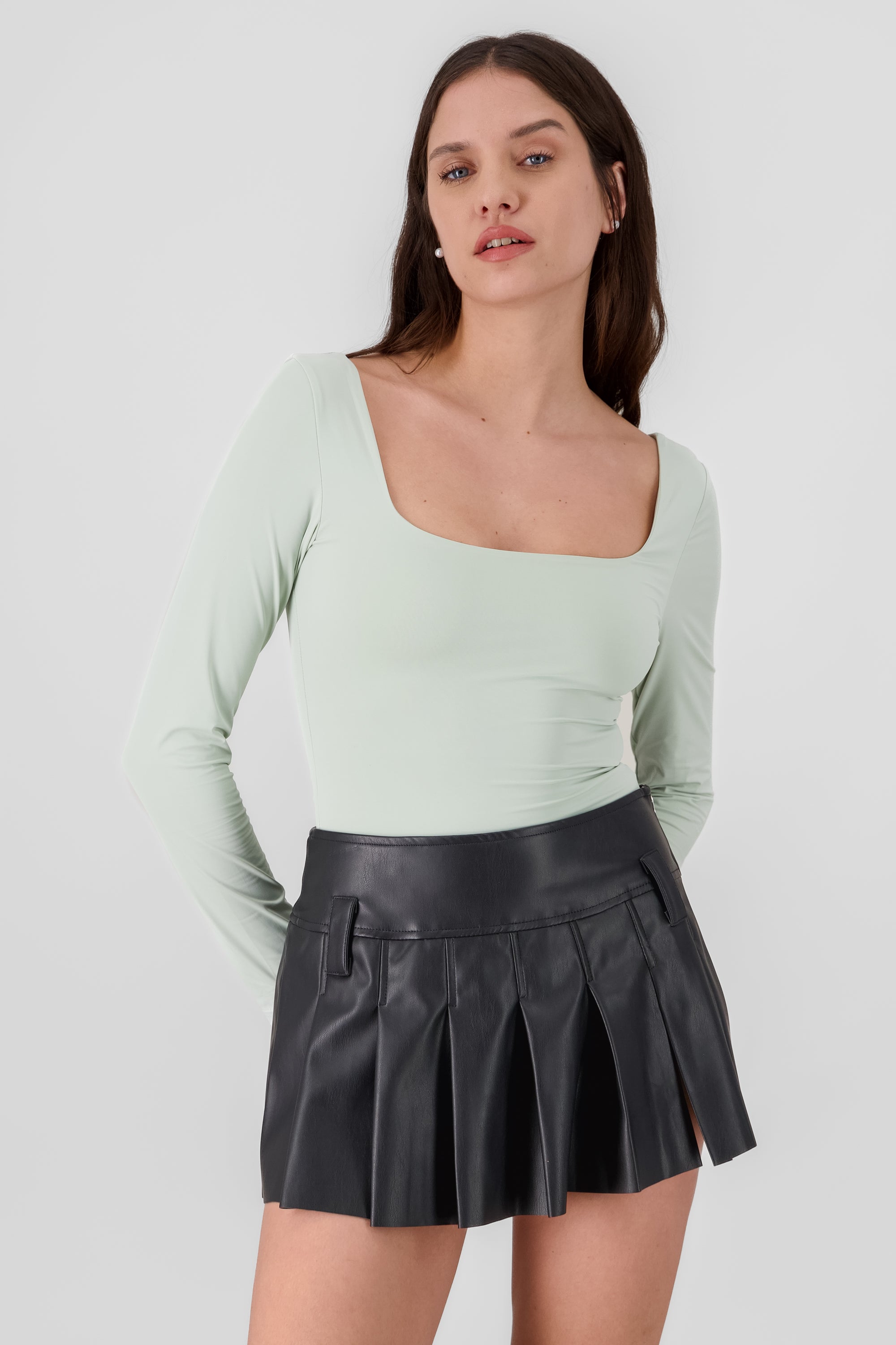 Long Sleeve SquareNeck Top