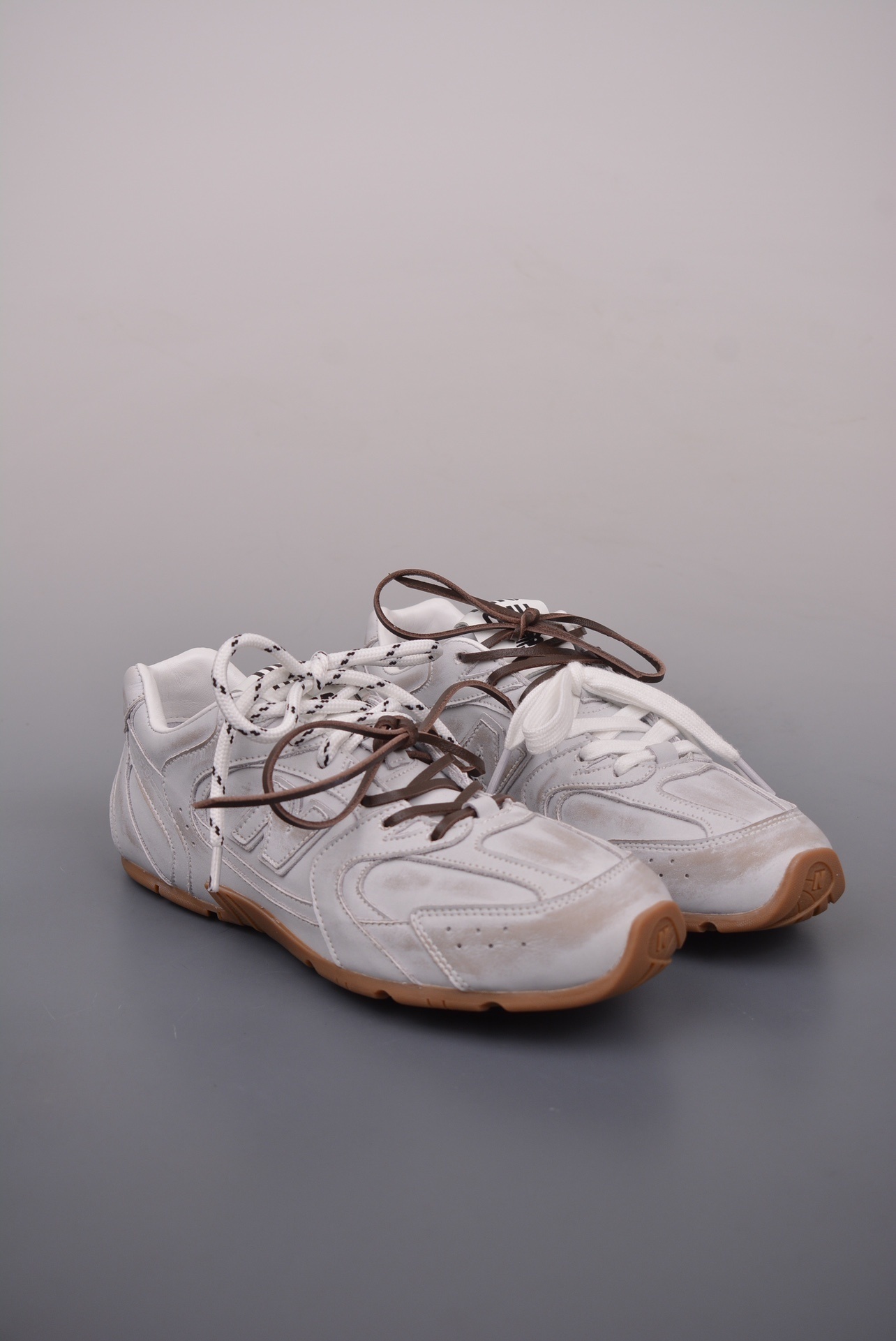 Miu Miu x New Balance 530 SL Leather Sneakers 
