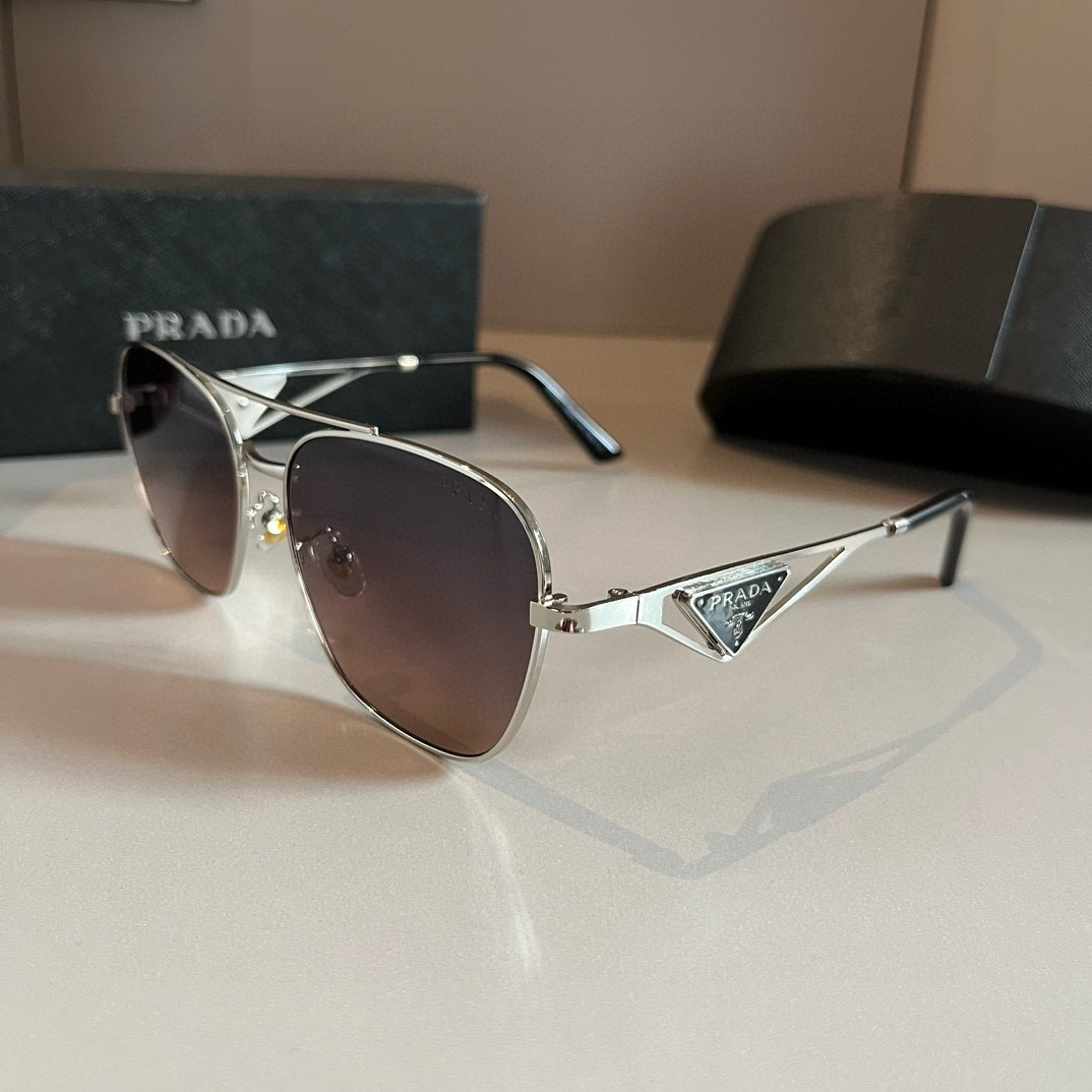 Prada round frame sunglasses