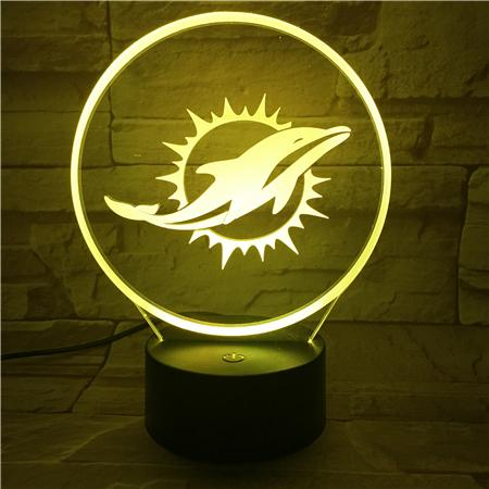 MIAMI DOLPHINS 3D LED LIGHT LAMP