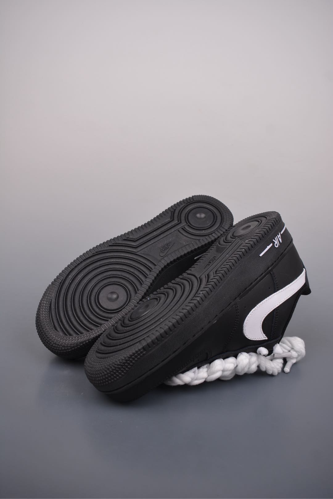 Nike Air Force 1 Low Thick Straps Black and White