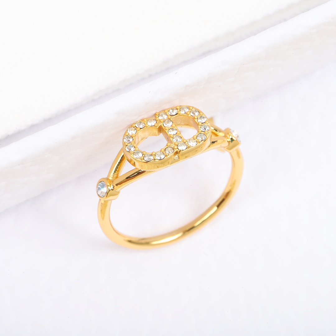 Dior Alphabet Full Diamond Ring