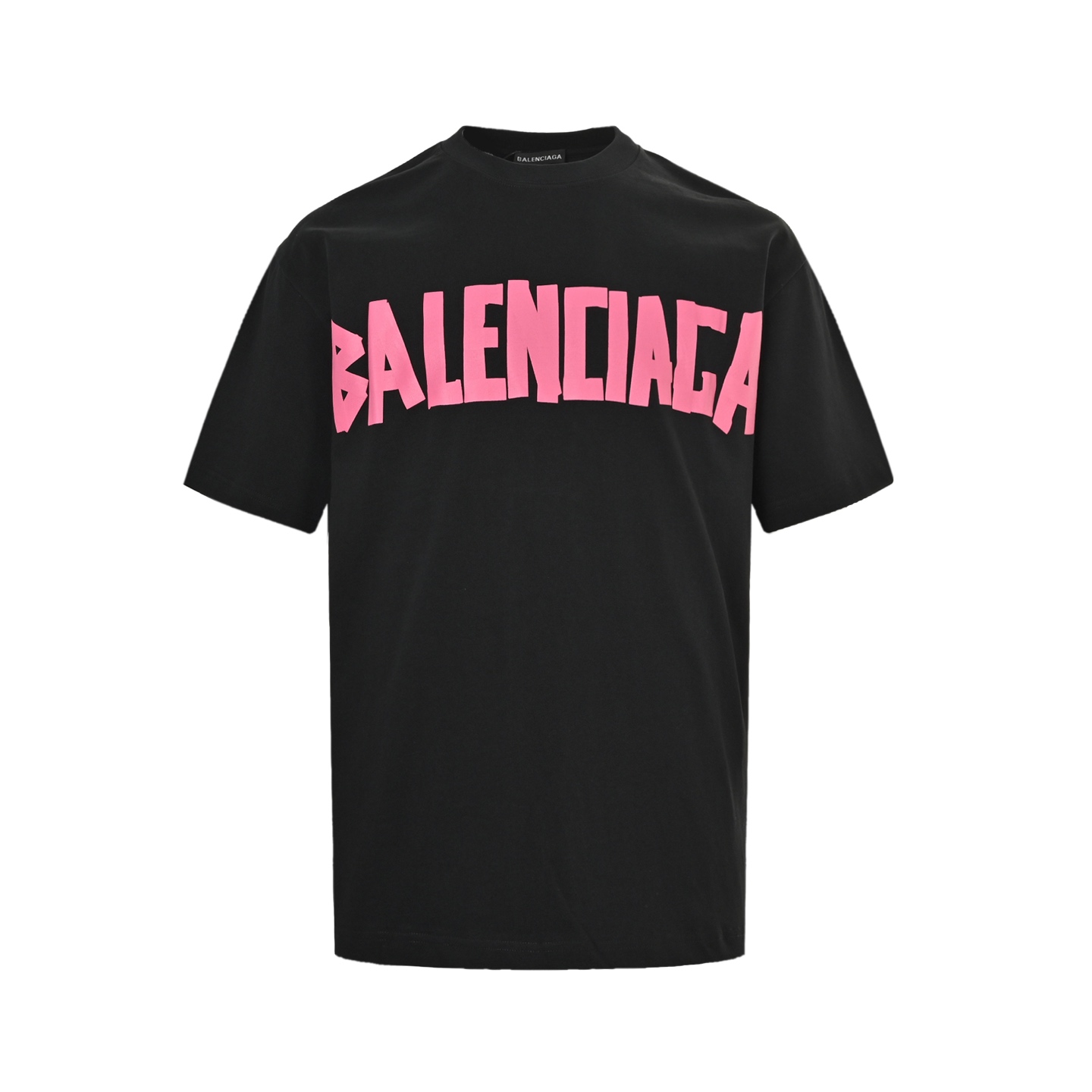 Balenciaga 25ss masking tape print short-sleeve shirt
