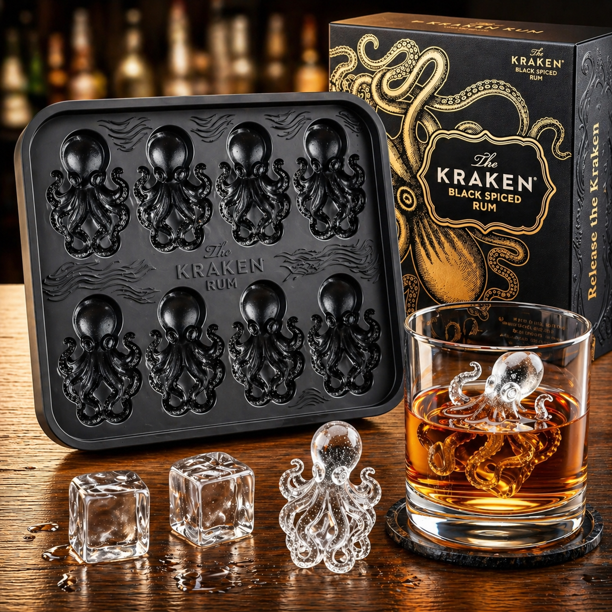 The Kraken Octopus-Shaped Ice Model Set
