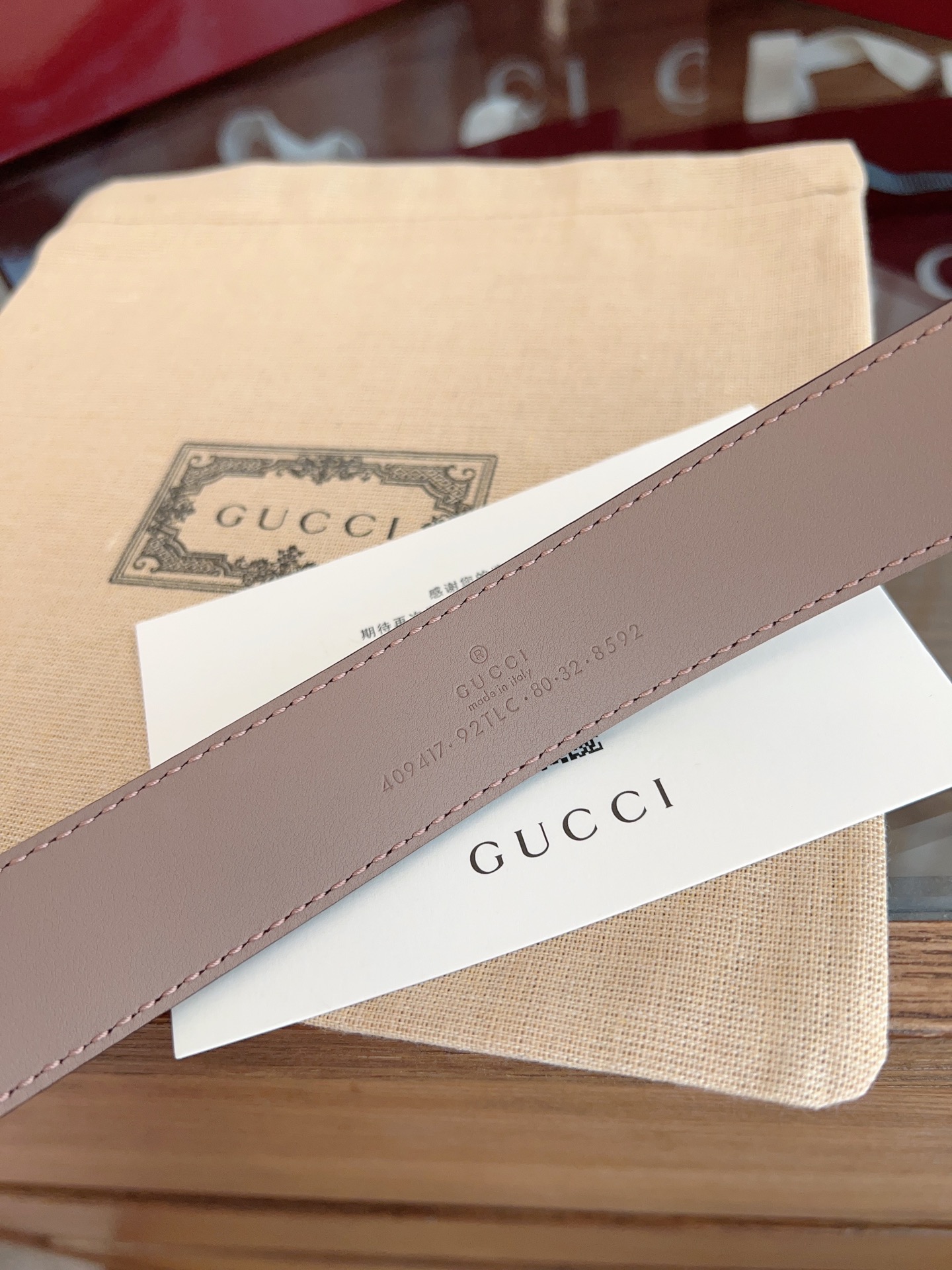 Gucci Double G steel buckle women's cowhide double-sided belt 3.0cm wide