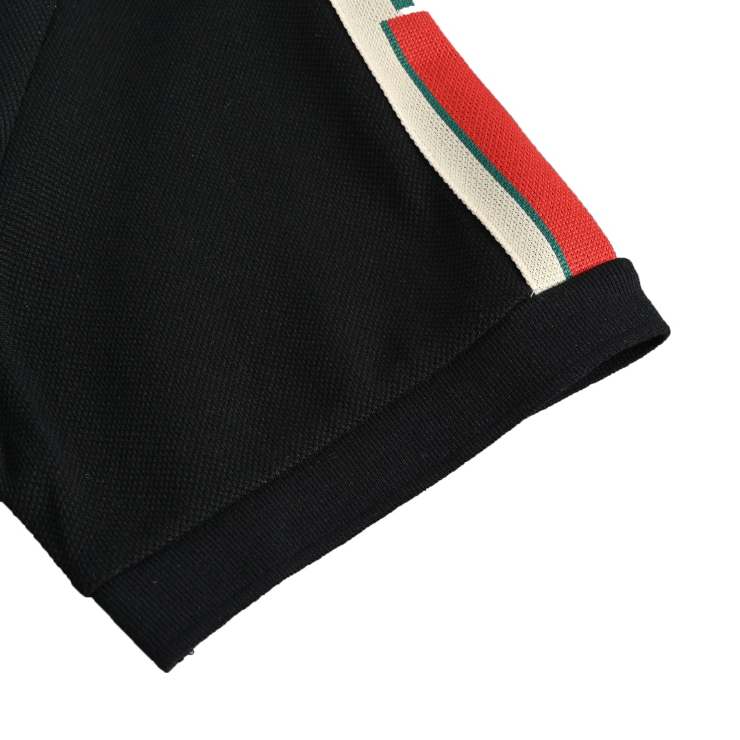 Gucci Classic Shoulder Jacquard Webbing Polo Short Sleeve