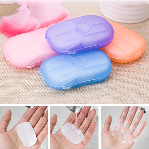 Portable Soluble Disinfectant Soap Paper (20 Sheets)