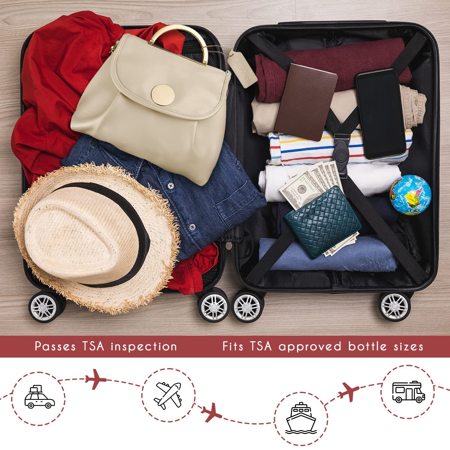 Chandelli Travel Toiletry Bag for Women