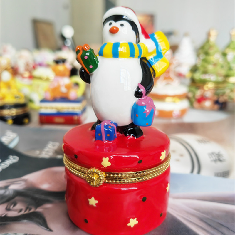 🎄Early Christmas Sale 49% OFF🎄Christmas Hand Painted Ceramic Jewelry Box