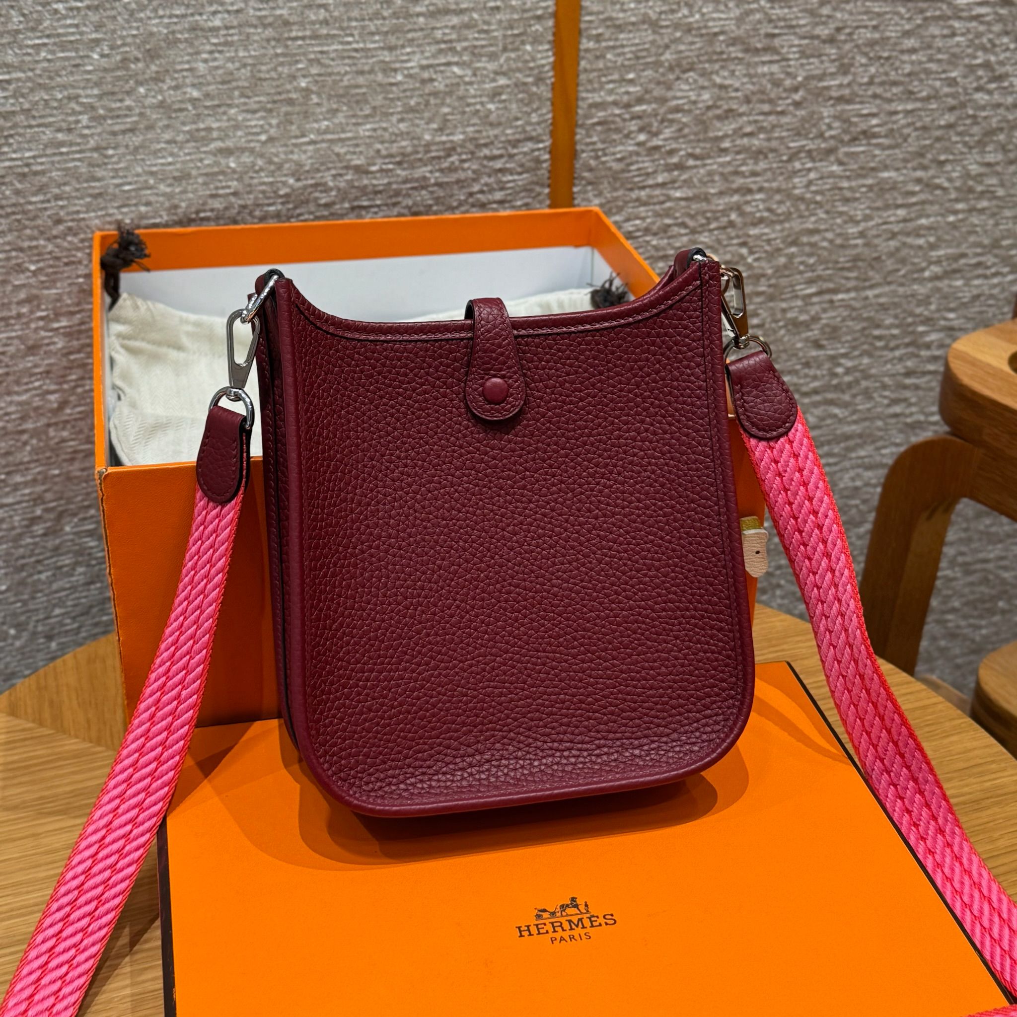 Hermès Evelyne 55RougeH handbag (handmade to order)