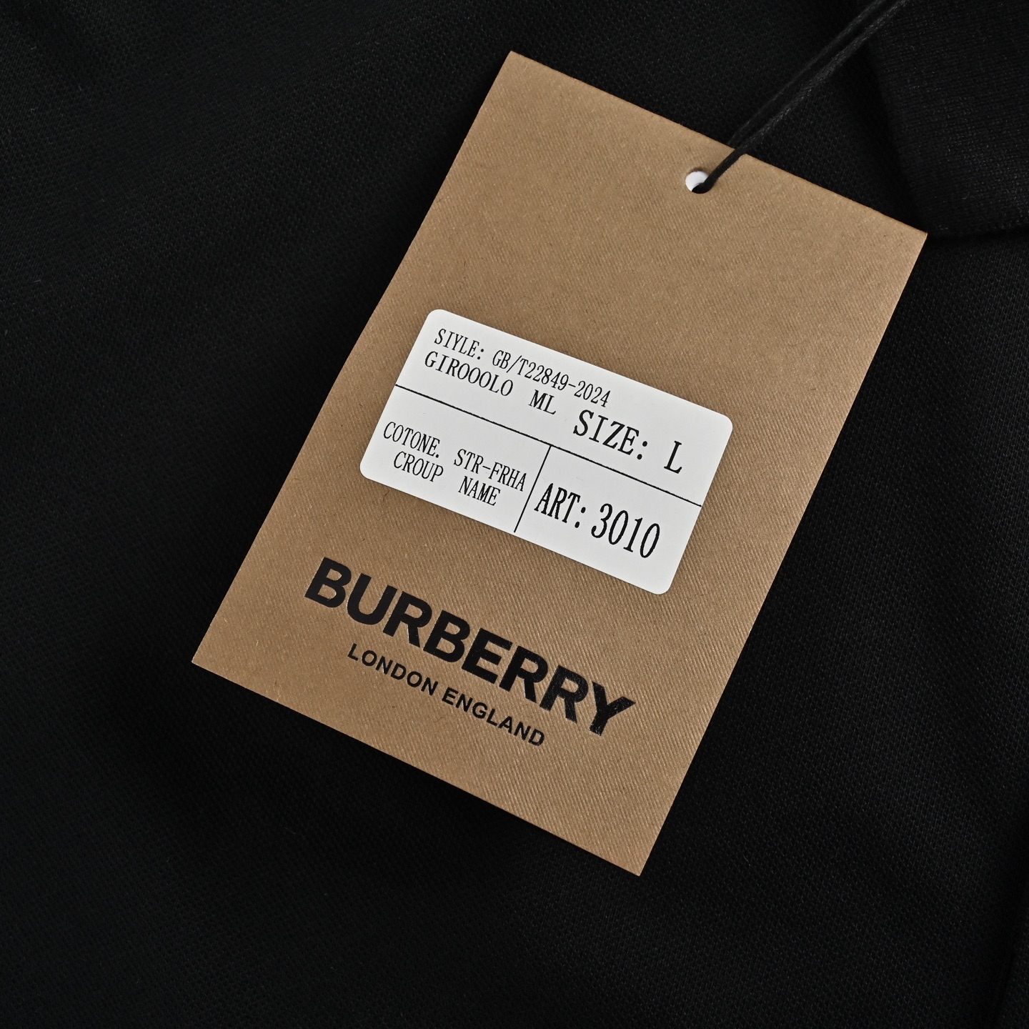 Burberry 25ss horizontal striped warhorse print Polo short sleeve