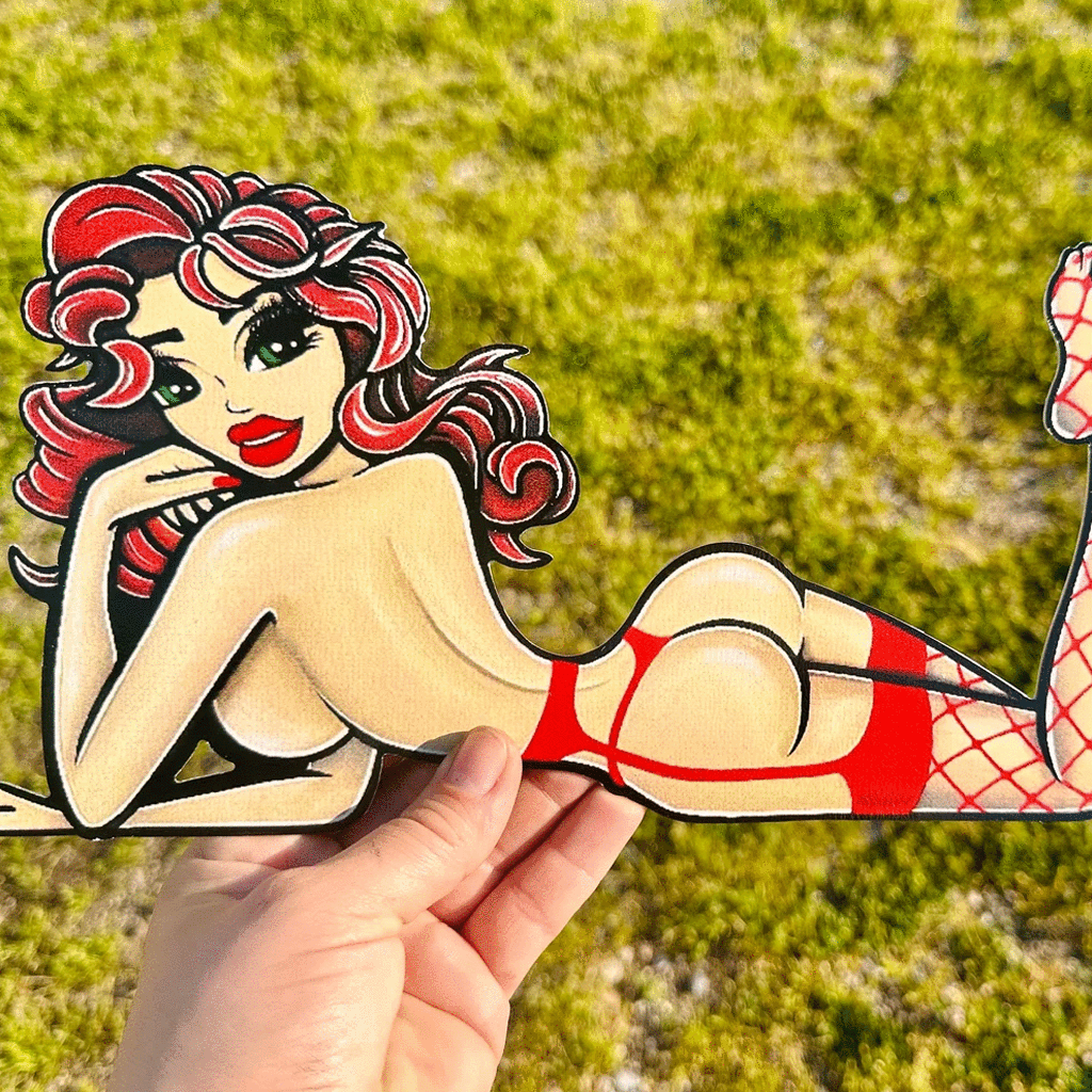 “Roxie Wildcat” Pin Up Girl Sign