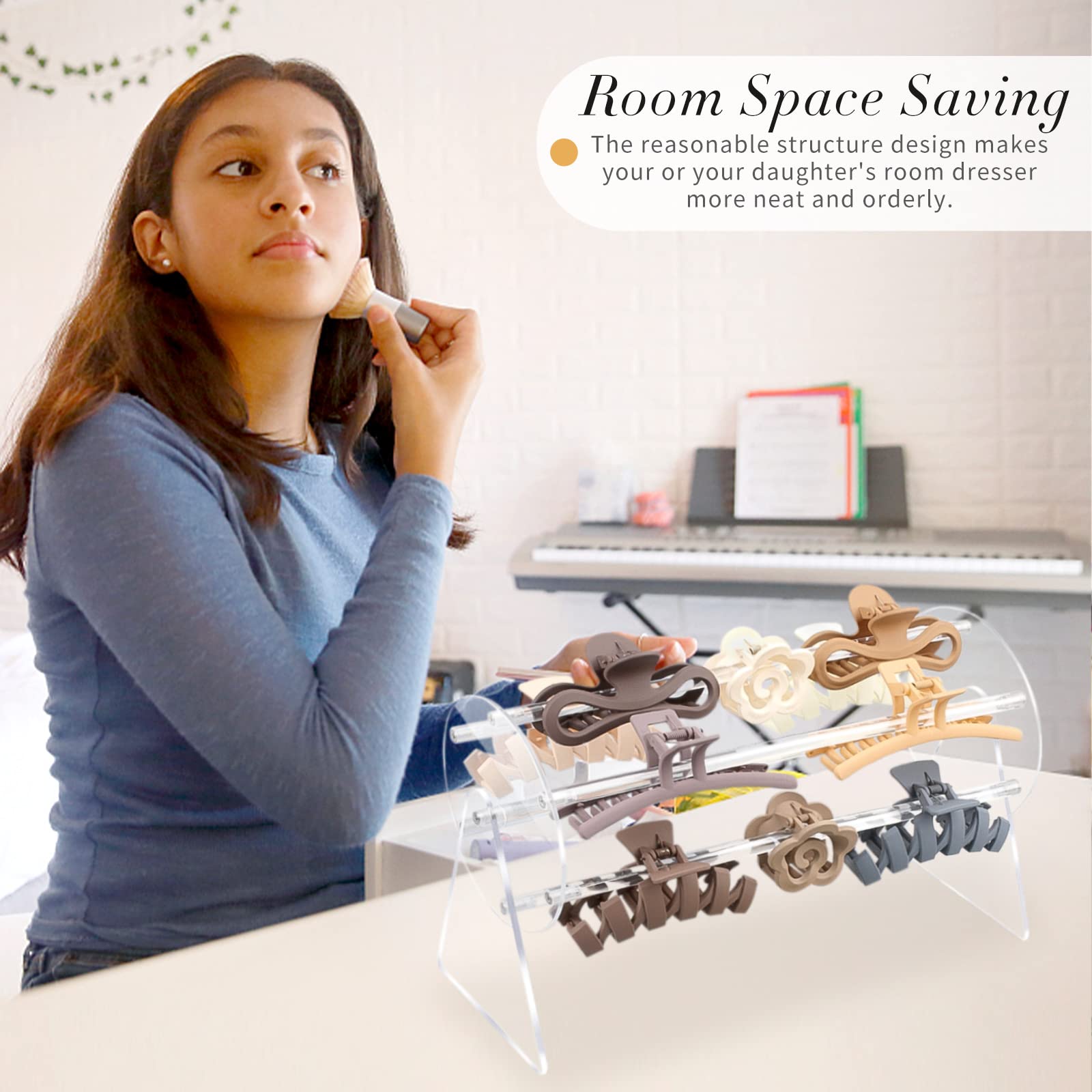 🔥Last Day 50% OFF🔥360-Degree Rotating Claw Clip Holder and Storage