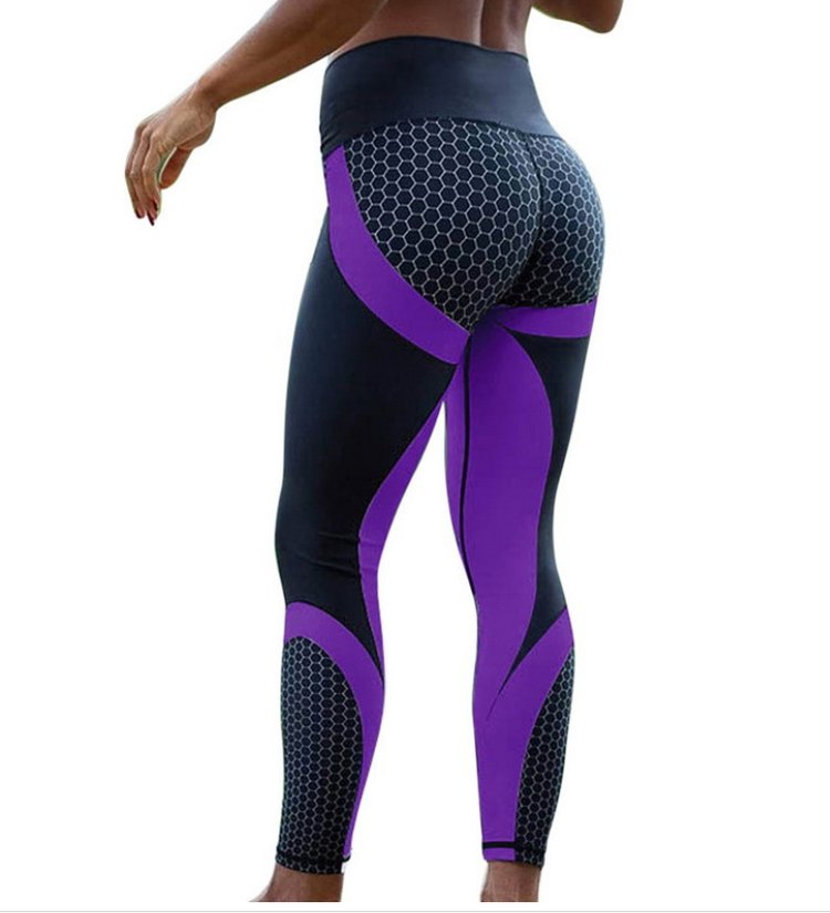 [Last Day Promotion 55% OFF] Colorblock Butt Lifting High Waist Sports Leggings - BUY 2 FREE SHIPPING