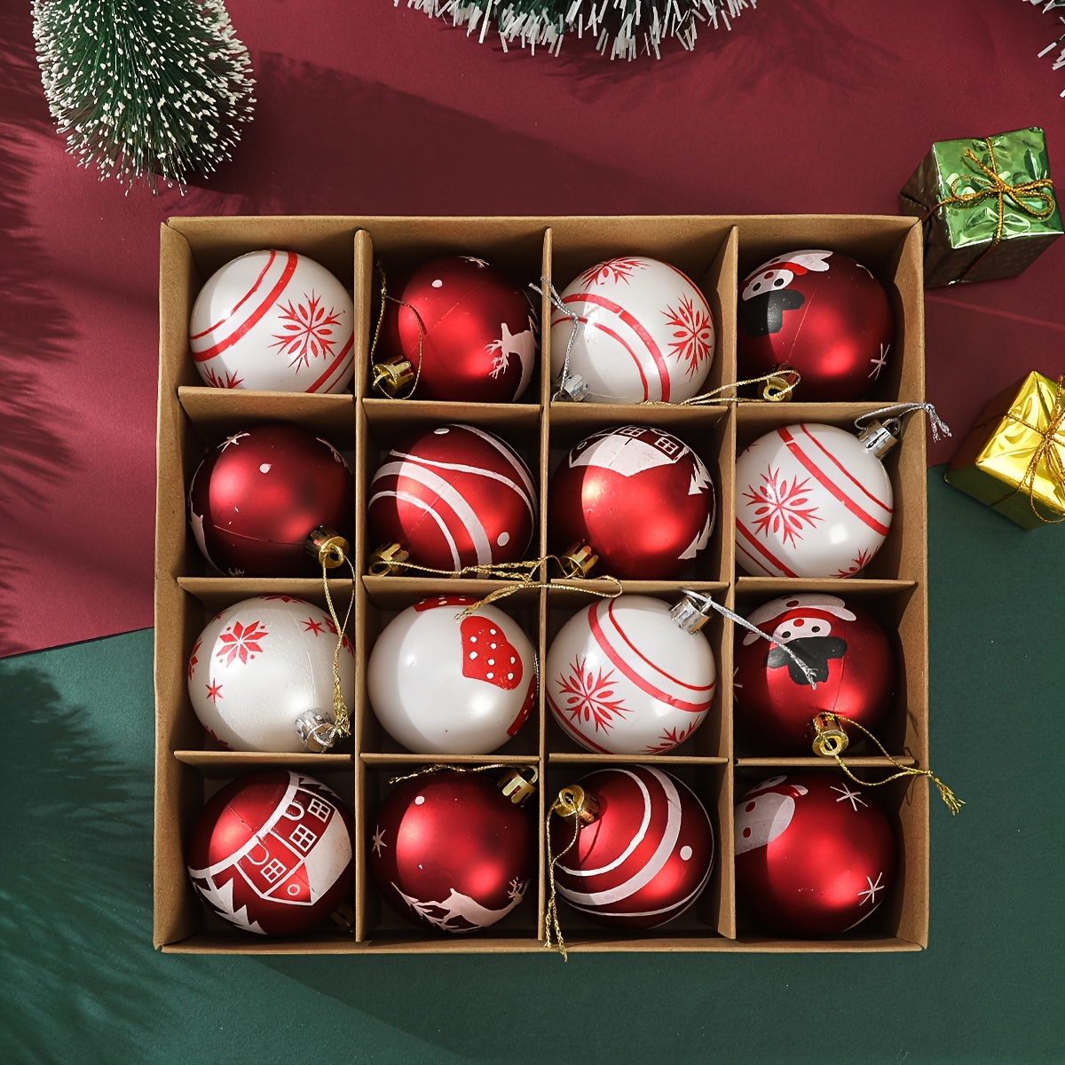 🎄🎅2024 NEW - 16 PCS Christmas Balls Ornaments🔥Buy 2 Get 10% Off & Free Shipping
