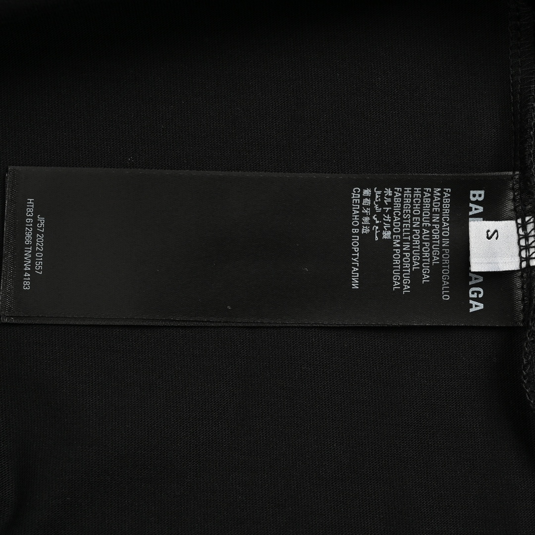 Balenciaga 24ss 1968 letter print short sleeves