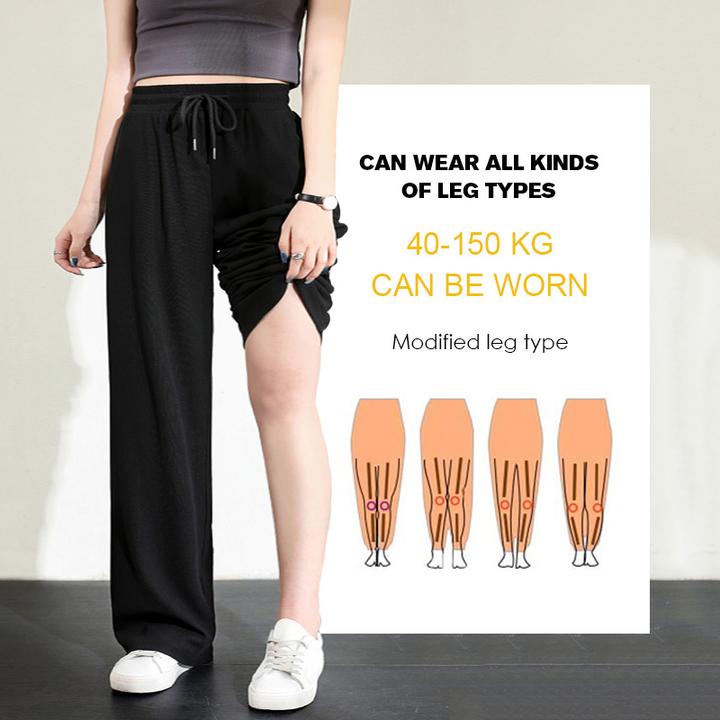 【Summer promotion-50% OFF】Ice Silk Wide Leg Pants Women-Buy 2 Get Free Shipping
