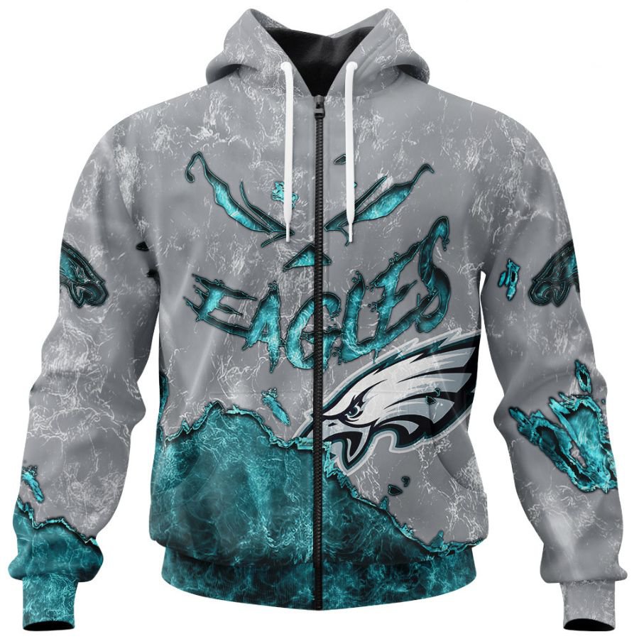 PHILADELPHIA EAGLES 3D HOODIE HALLOWEEN001