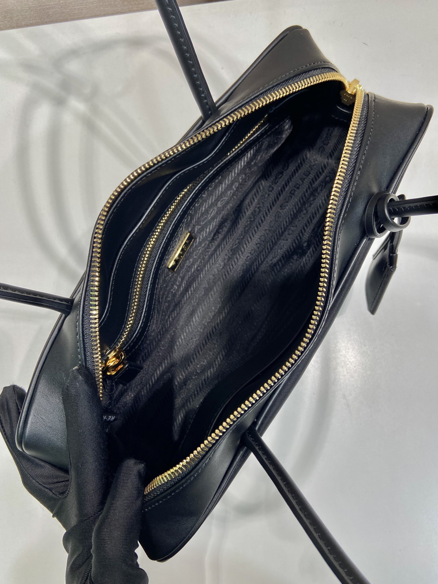 Prada Tessuto Tocker Handbag 1BB132