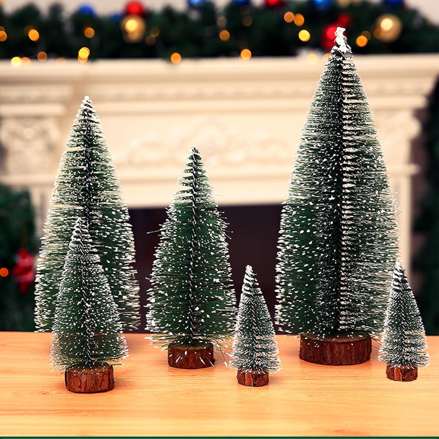 🎅2024 Christmas Promos🔥6 PCS Mini Christmas Trees Table Top Pine Tree