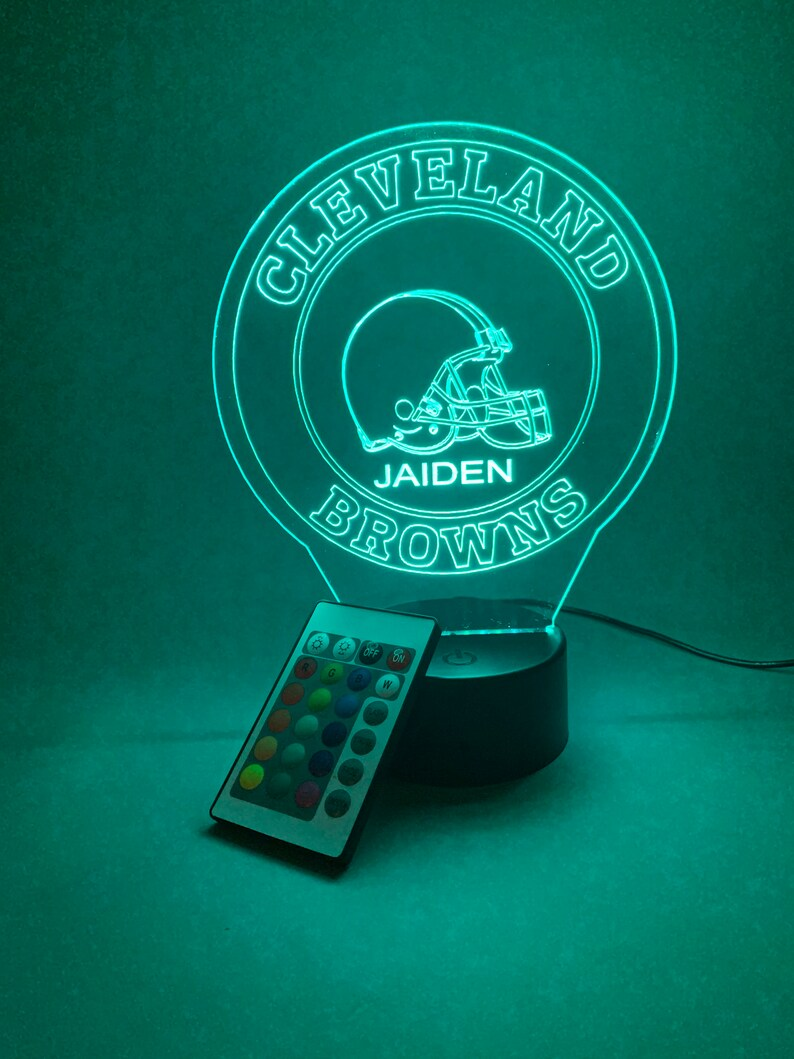 CLEVELAND BROWNS 3D LAMP PERSONALIZED
