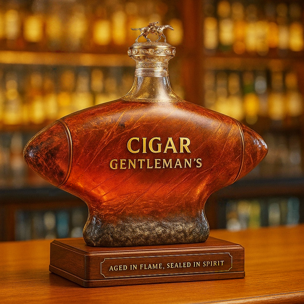 Cigar-Shaped Whiskey Bottle