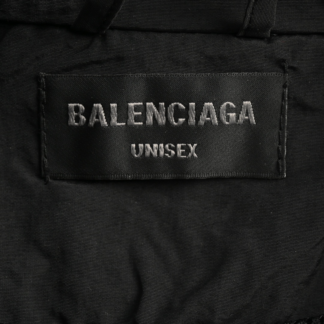 Balenciaga 24Fw fuzzy letter print windbreaker jacket