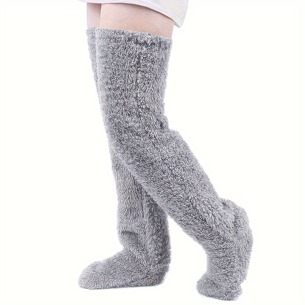 🎄WINTER ON SALE🎄Knee-high thickened warm plush floor socks