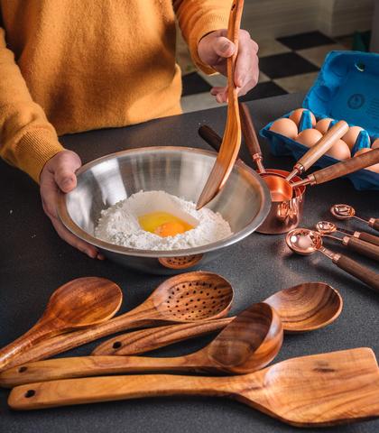 🎅Early Christmas Sale🎅TEAK WOODEN UTENSIL SET