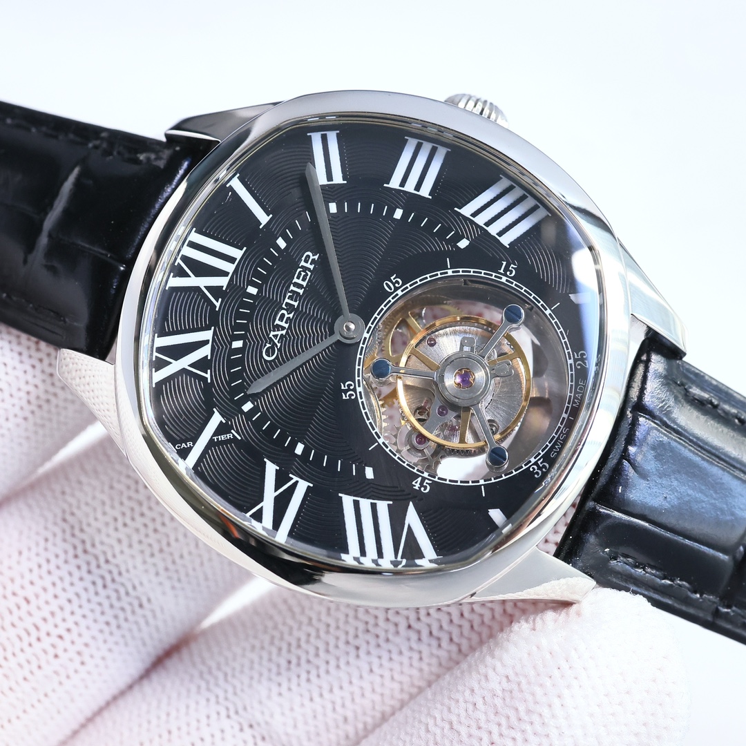 Cartier True Flywheel KF1 Rotonde de Cartier Tourbillon Cadran Love Tourbillon Watch