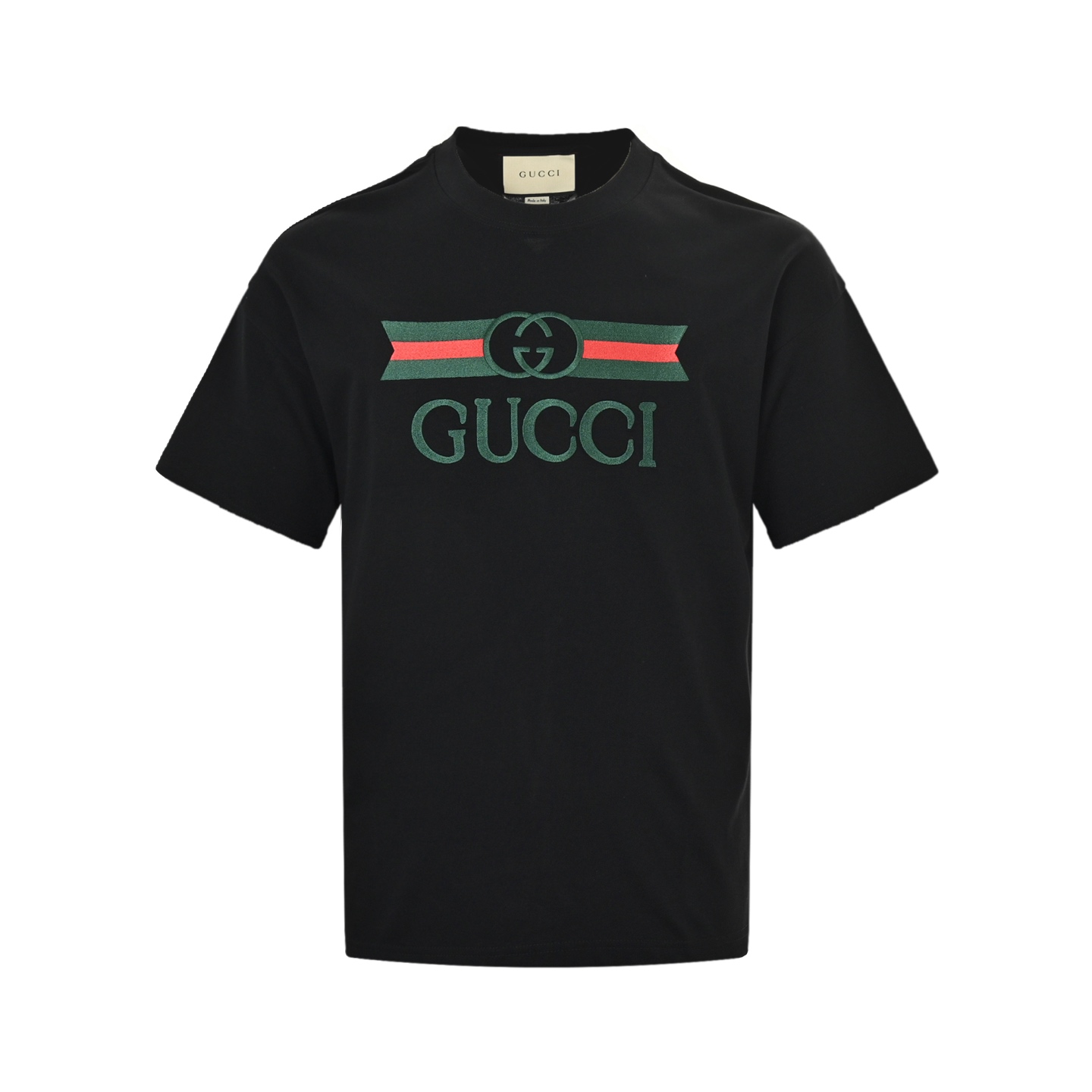 Gucci belt logo embroidered short sleeves