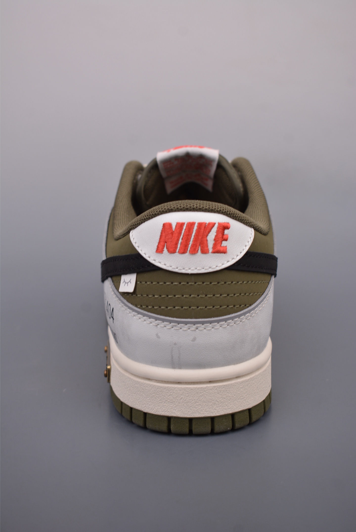Nike SB Dunk Low 404 NOT FOUND Olive Green Off-White GW1220-010