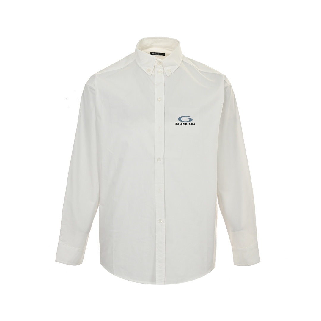 Balenciaga 24Fw ring-shaped logo shirt