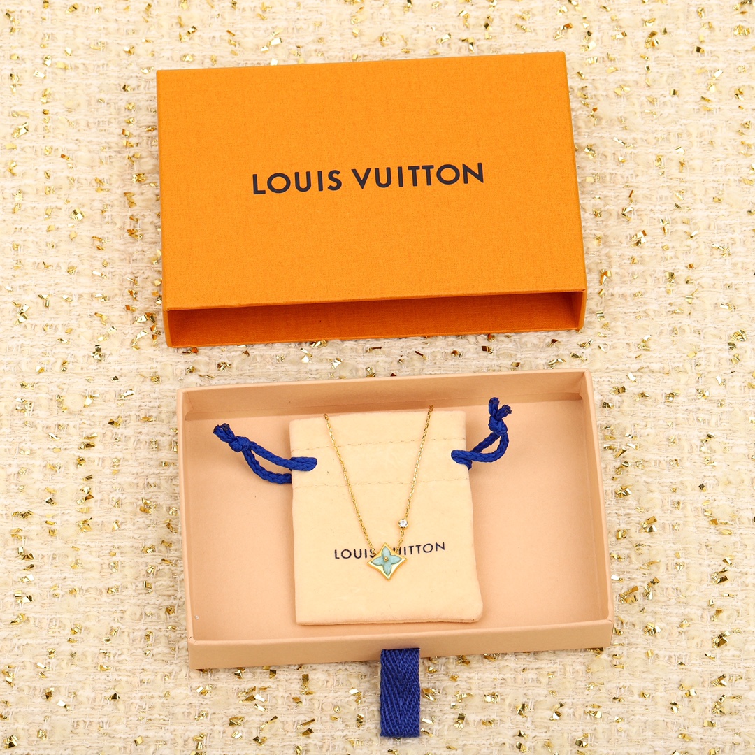 Louis Vuitton Amazonite Necklace